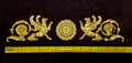 DECORATIVE PLASTIC MOULDING LOUIS XVI ANTIQUE STYLE APPLIQUE GILT WHITE WALL DECORATION (No167)