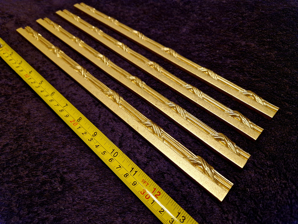 4 PLASTIC DECORATIVE MOULDING STRAIGHT RAIL FRAME DECORATION (179)