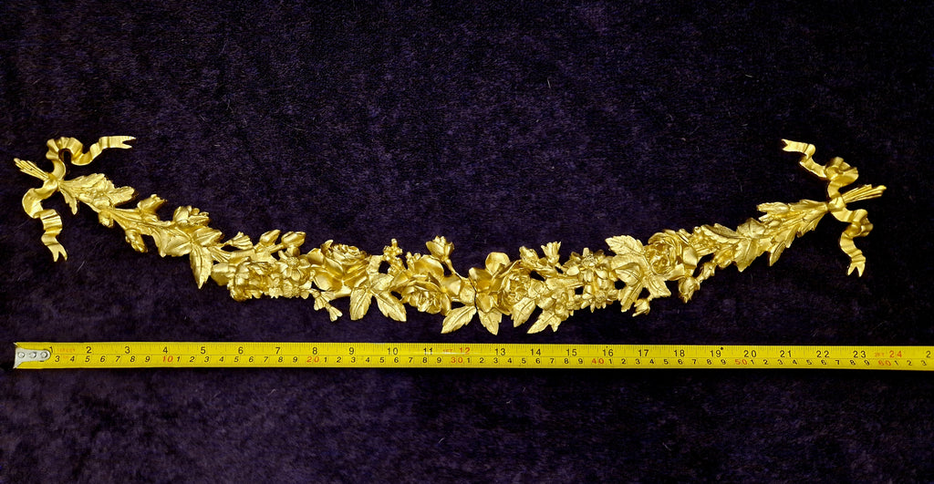 DECORATIVE MOULDING WALL DECORATION RIBBON FLORAL SWAG (No182)