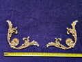 PAIR DECORATIVE MOULDING ANTIQUE STYLE WALL MIRROR DECORATION (No191)