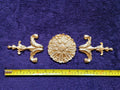 DECORATIVE PLASTIC MOULDING LOUIS XVI ANTIQUE STYLE APPLIQUE GILT WHITE WALL DECORATION (No197)