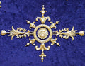 DECORATIVE PLASTIC MOULDING LOUIS XVI ANTIQUE STYLE APPLIQUE GILT WHITE WALL DECORATION (No195)