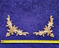 PAIR DECORATIVE MOULDING ANTIQUE STYLE WALL MIRROR DECORATION CORNERS (No192)