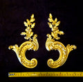 PAIR ORNATE ANTIQUE LOUIS XV STYLE WALL MIRROR MOULDING DECORATION (No204)