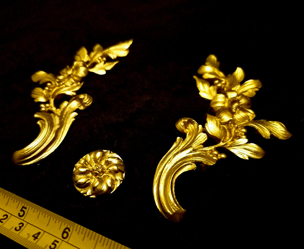 DECORATIVE MOULDING WALL DECORATION CORNER RIBBON FLORAL SWAG (No205)