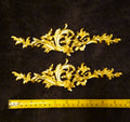 PAIR ORNATE ANTIQUE LOUIS XV STYLE WALL MIRROR MOULDING DECORATION (No209)